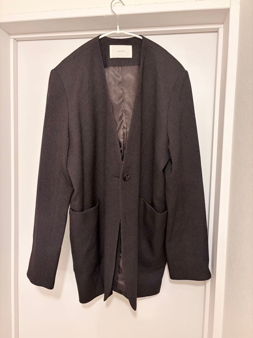 ジャケット・アウター louren twill no collar jaiket