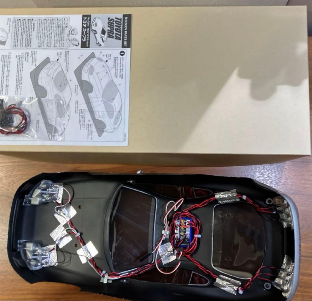 電飾付き タミヤ SP.1291 トヨタ 80スープラ スペアボディ