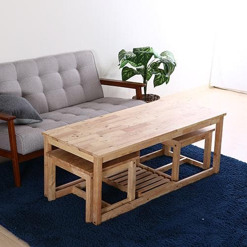 天然木製ネストテーブル ナチュラル シンプル