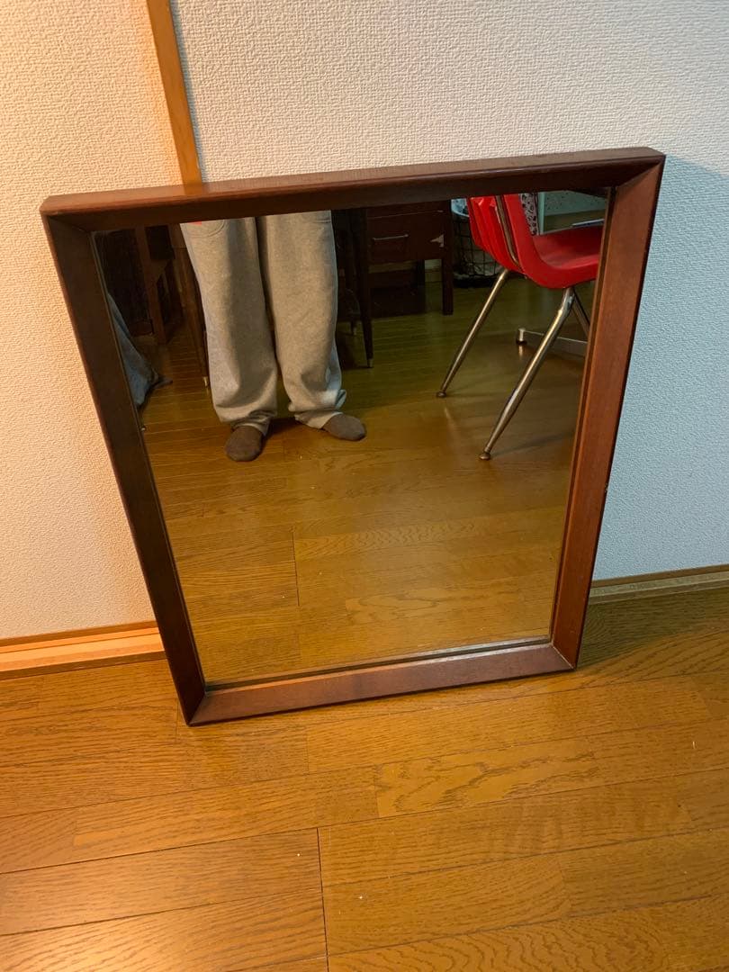 ビンテージ　USA ミリタリー　ウォールミラー　エイジング