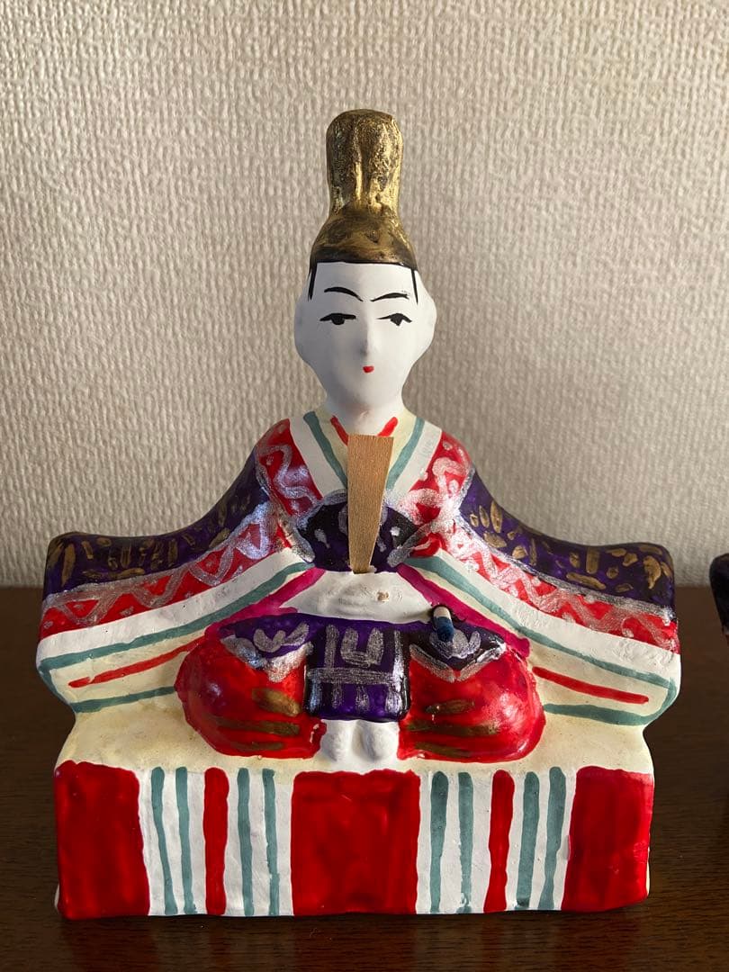 富山伝統工芸　土人形　雛人形 男雛 女雛