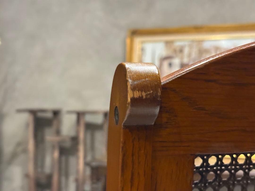 ダイニングチェア　アームチェア　三越ブルージュ　アンティーク　ビンテージ　nZ