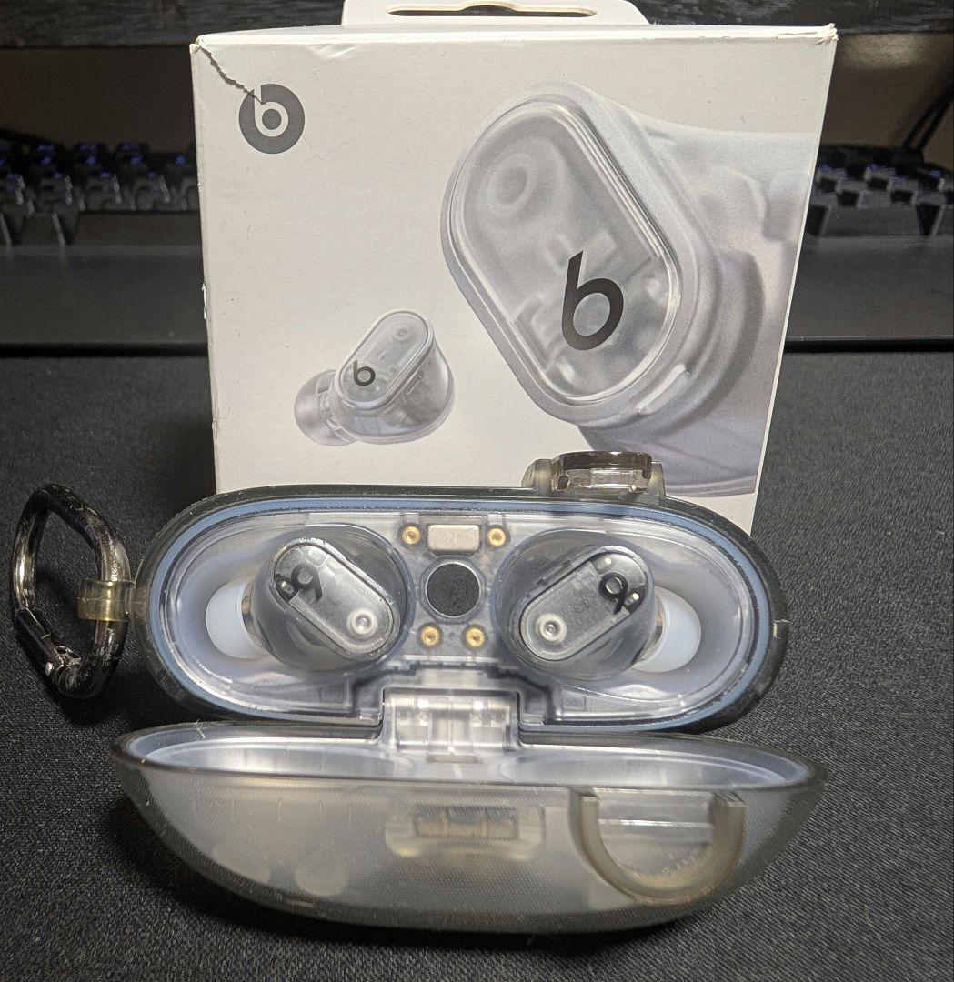 Beats Studio Buds+ クリア スケルトン