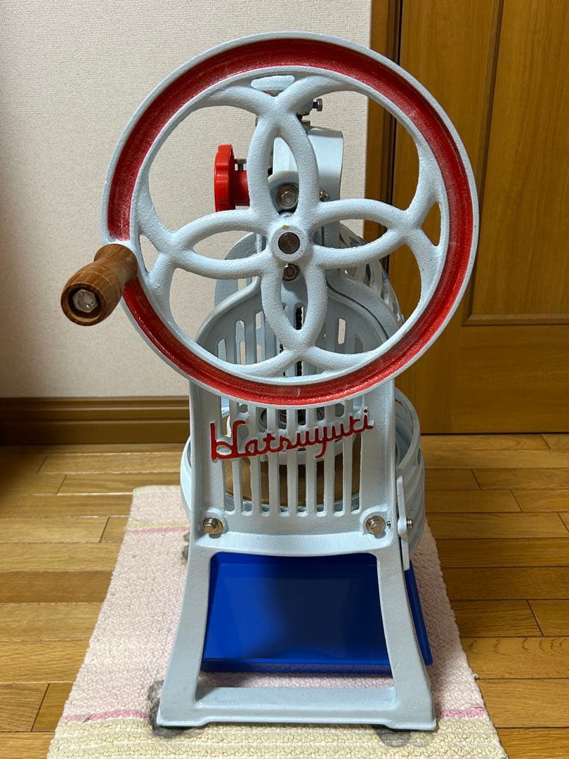 [値下げ] [美品] 初雪 手動かき氷機 専門店みたいにふわふわ 宅急便