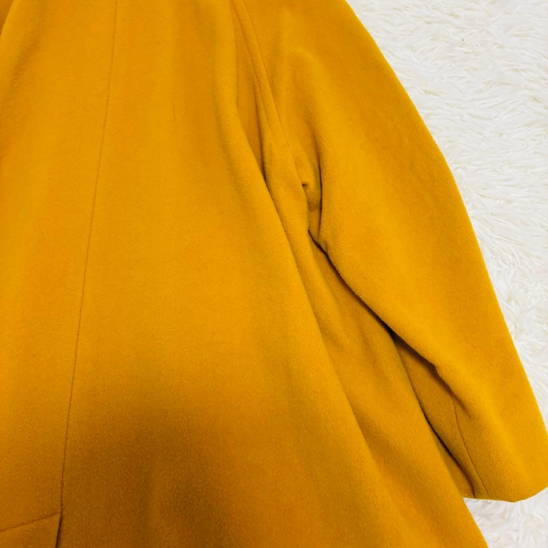 Aquascutum　ロングコート　ウール100%　イングランド製　イエロー