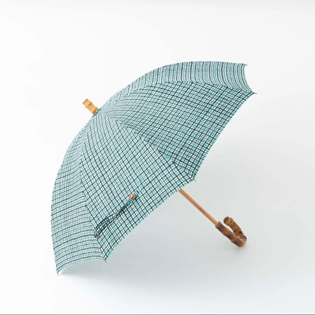 ボンボンストア　タッターソールチェック 晴雨兼用 折りたたみ傘