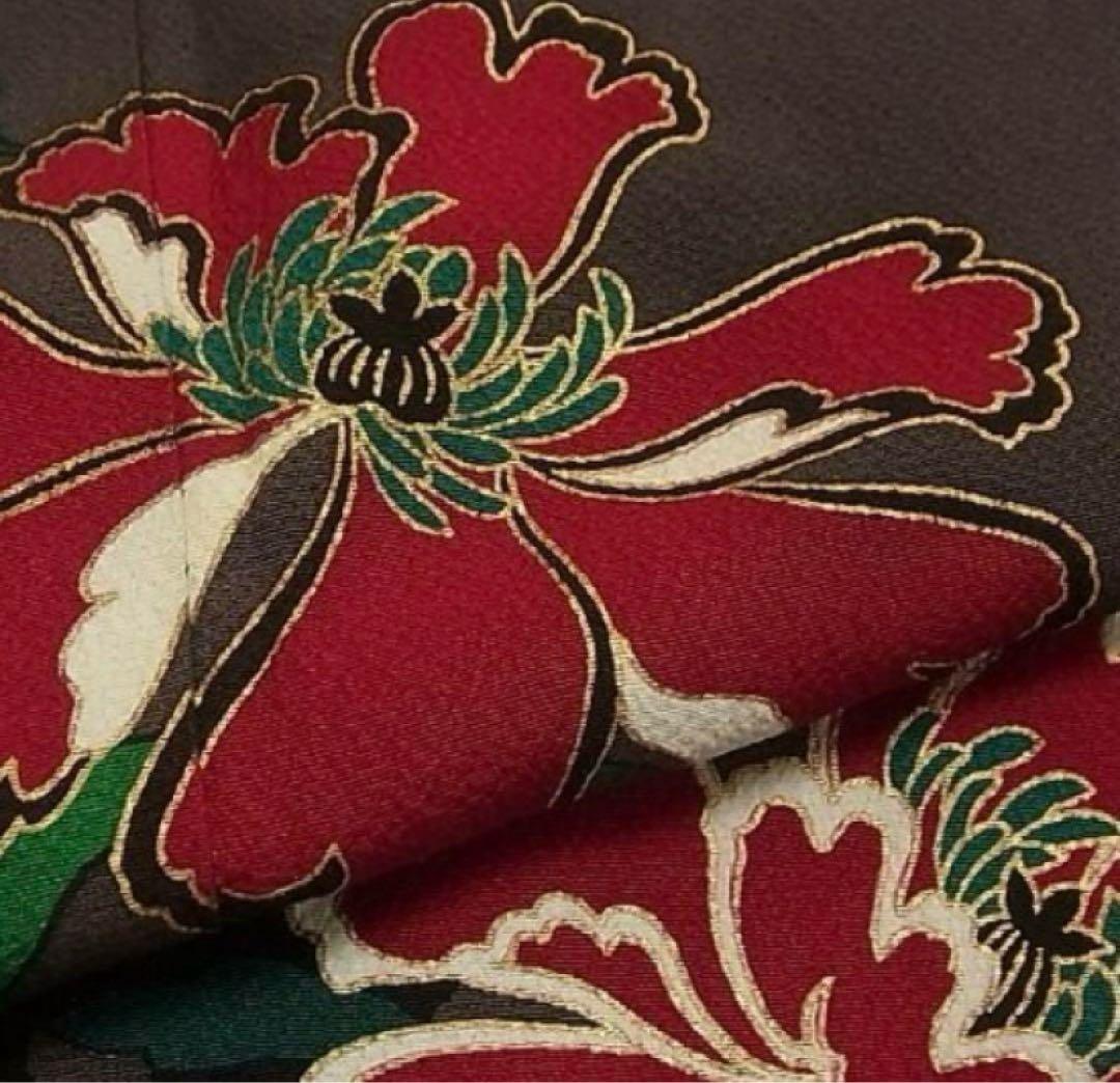 大特価SALE中★振袖フルセット【9点】★成人式★蝶々柄★モダン★正絹