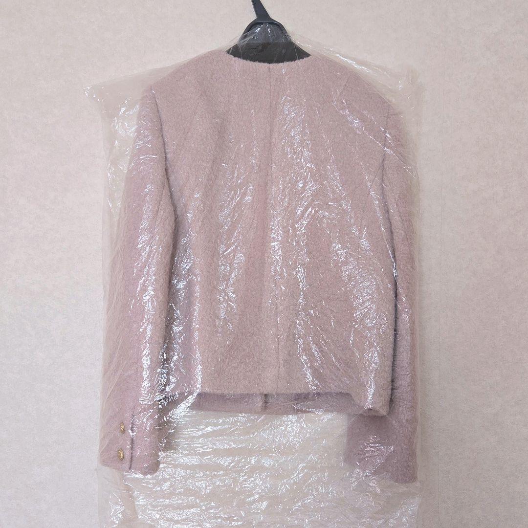 ❮新品未使用タグつき❯ JUSGLITTY シャギーブークレジャコット ピンク