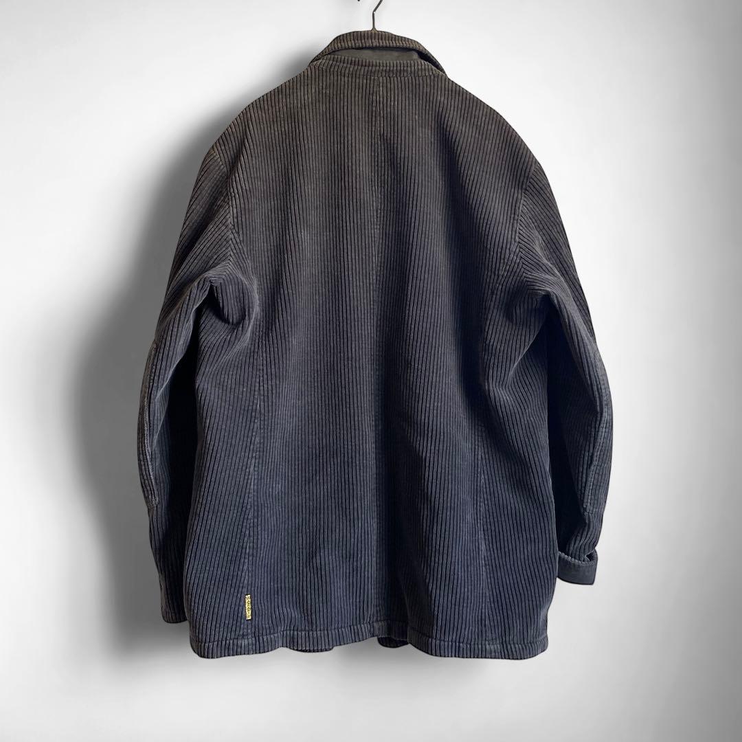 90s Armani Jeans フレンチ風 太畝コーデュロイジャケット 52