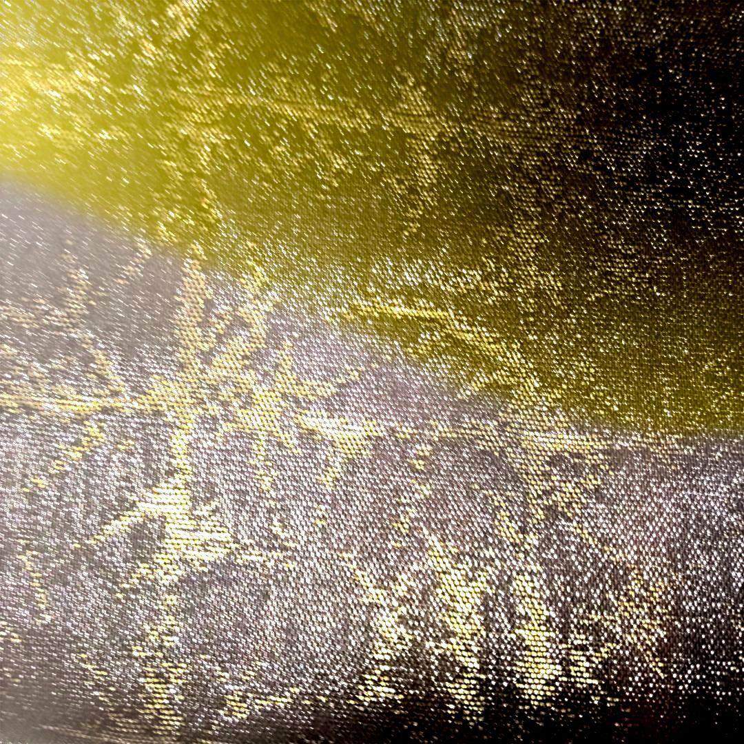 mamiです辻が花袋帯美しい金銀彩入り花柄刺繍黒と金銀地柄未使用品