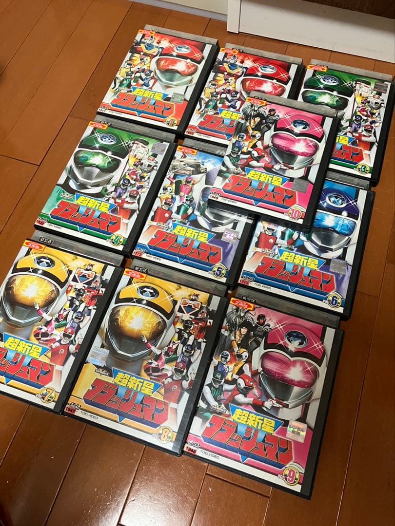専用　超新星フラッシュマン DVD 全10巻　当時物　レトロ