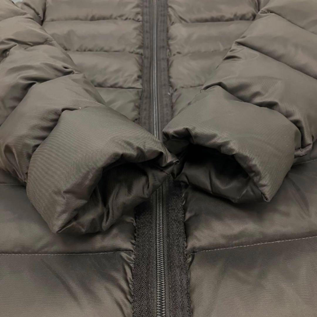 MONCLER モンクレール ロング ダウン ファー 茶 キッズ レディースM