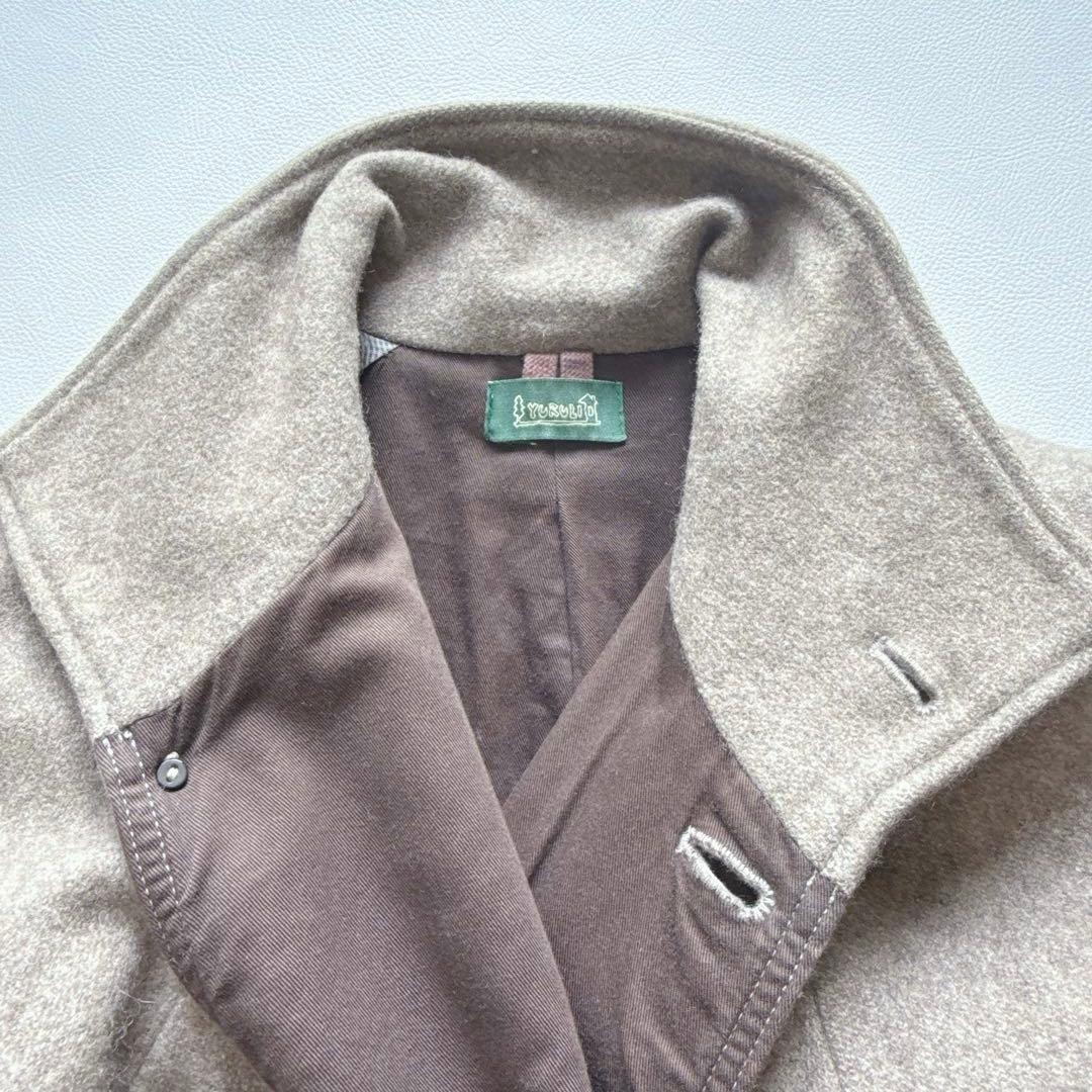 【希少】YURULI ユルリ 浜松ゆるり 2way 厚手 ウールコート