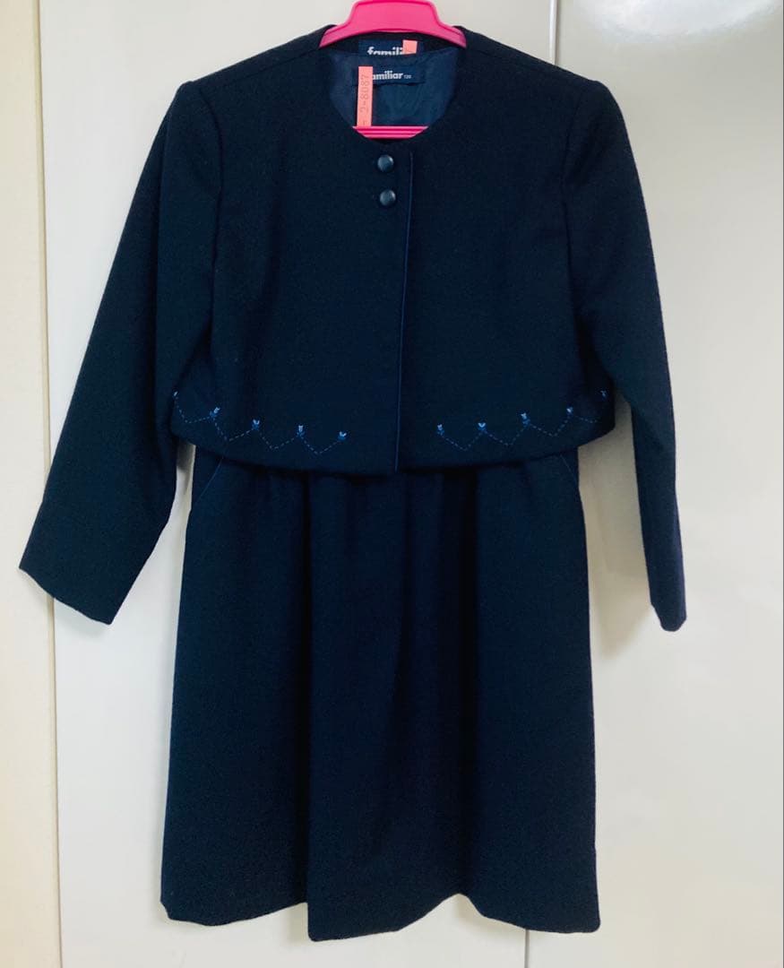 120 ファミリア アンサンブル クリーニング済 お受験 入学式