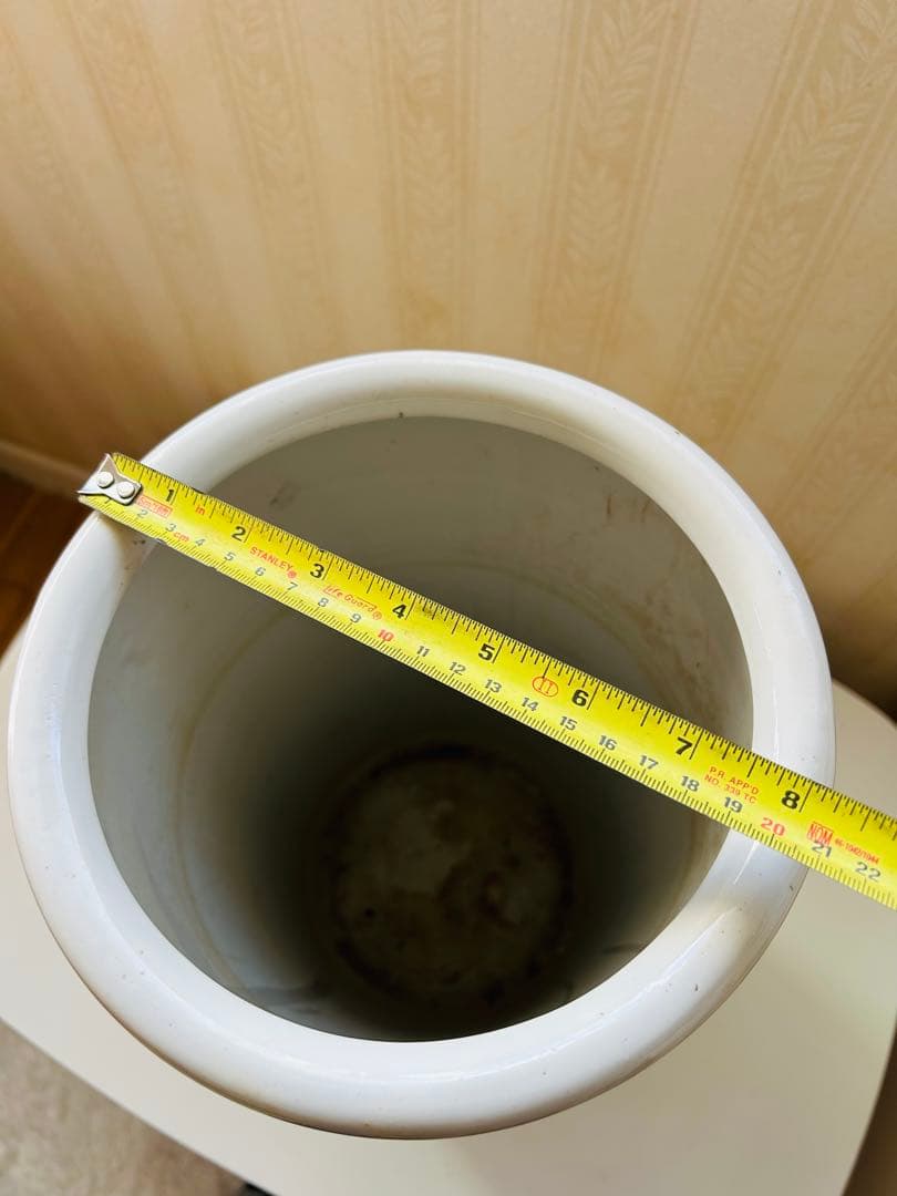 花柄 陶器製 傘立て