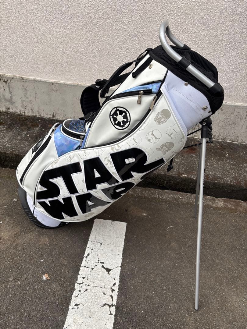 スターウォーズ キャディバッグ 9型 スタンド ホワイト