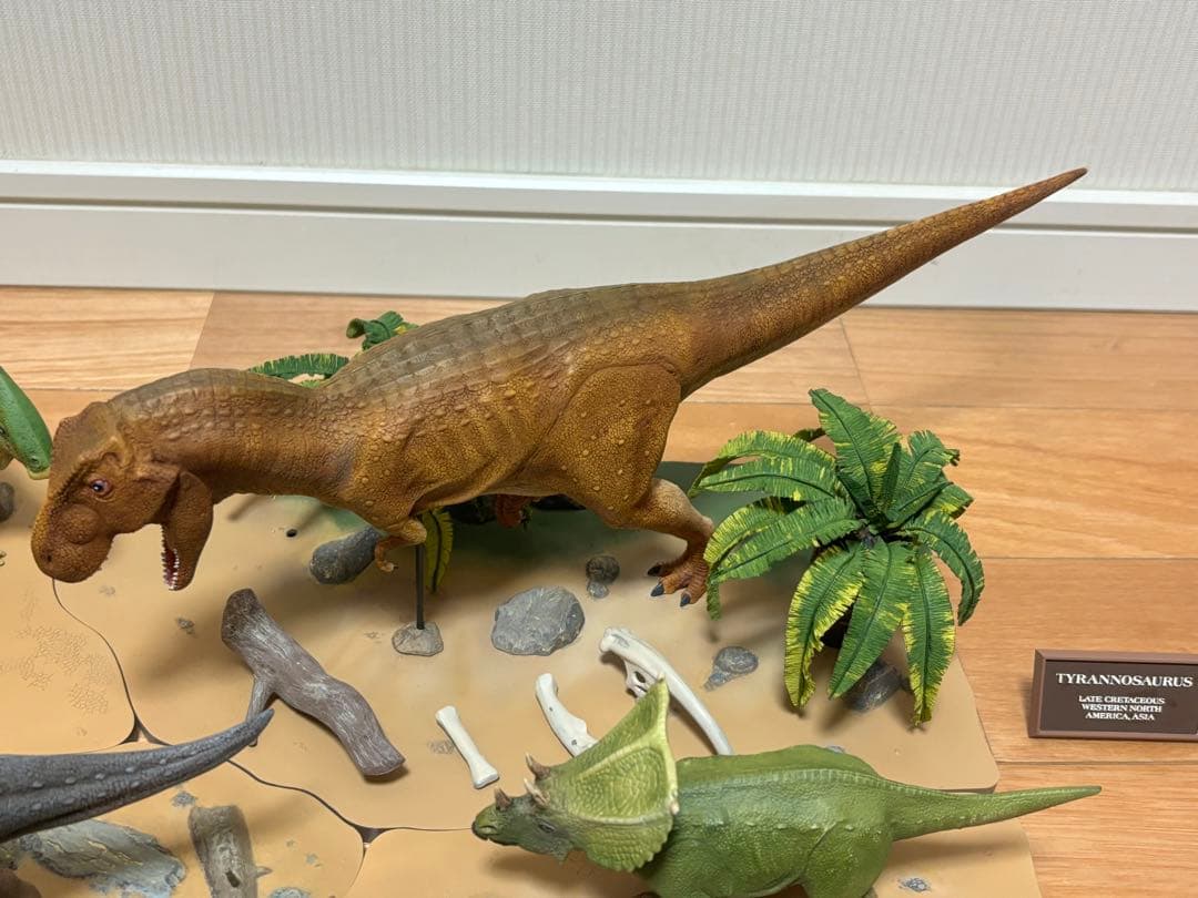 タミヤ 1/35 恐竜世界シリーズ 超大型情景ディスプレイセット 塗装済 完成品
