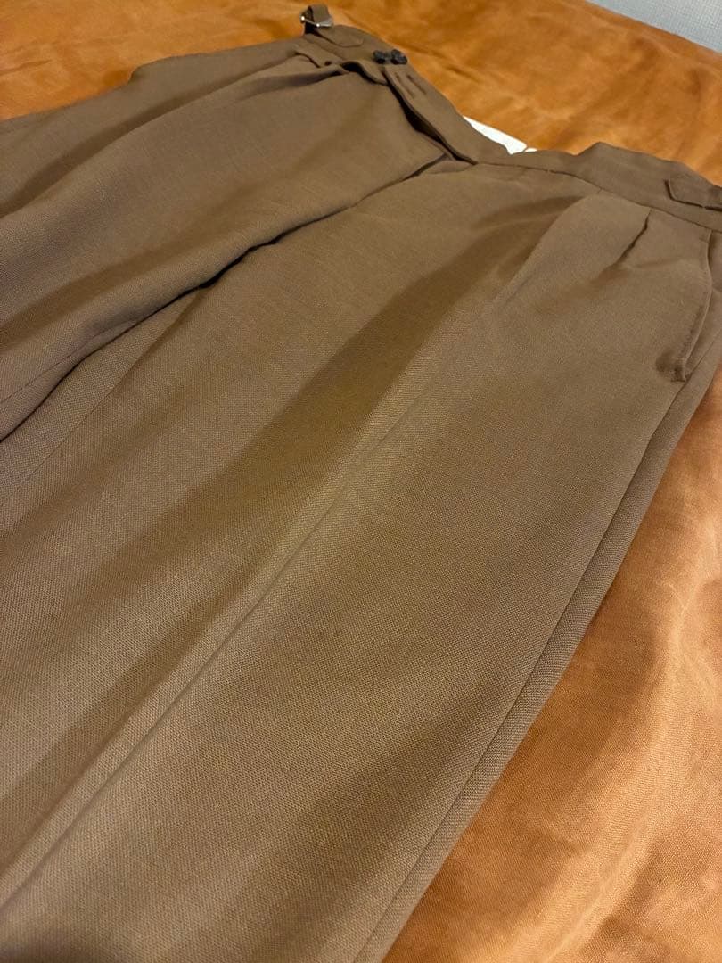 4つボタン ブラウン ダブルセットアップ