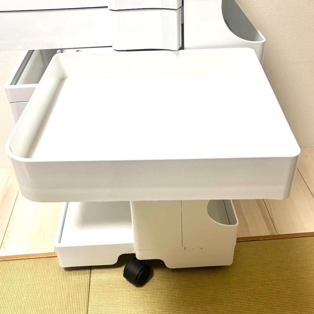 B-LINE ビーライン ボビーワゴン ホワイト 3段5段トレイ