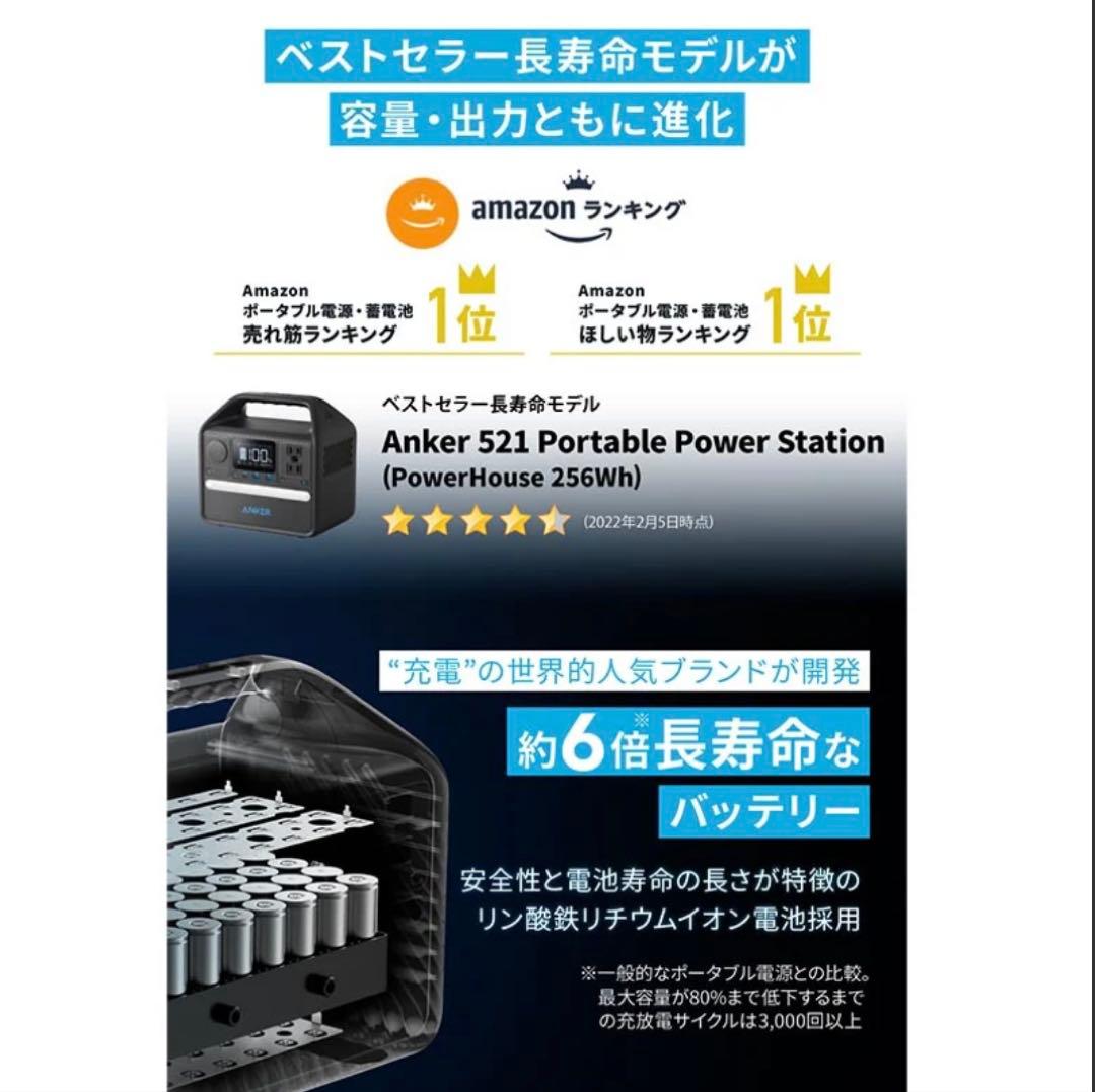 【新品】Anker ポータブル電源 ソーラーパネル セット ポータブル電源の夢