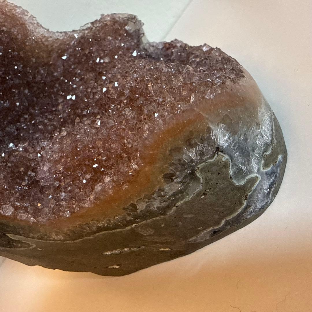 2.2kg ピンクアメジスト キラキラ ドーム 置物 天然石 紫水晶