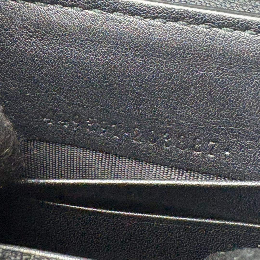 01 極美品 GUCCI 長財布 ラウンドファスナー マイクロシマ 黒 n3