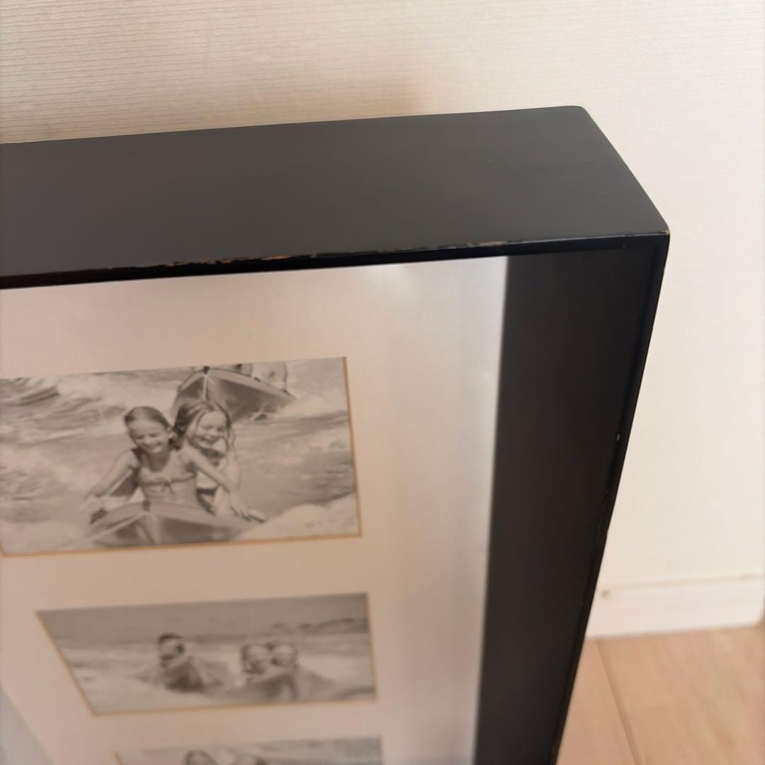 黒　マルチフォトフレーム 額縁　壁掛　写真　アート