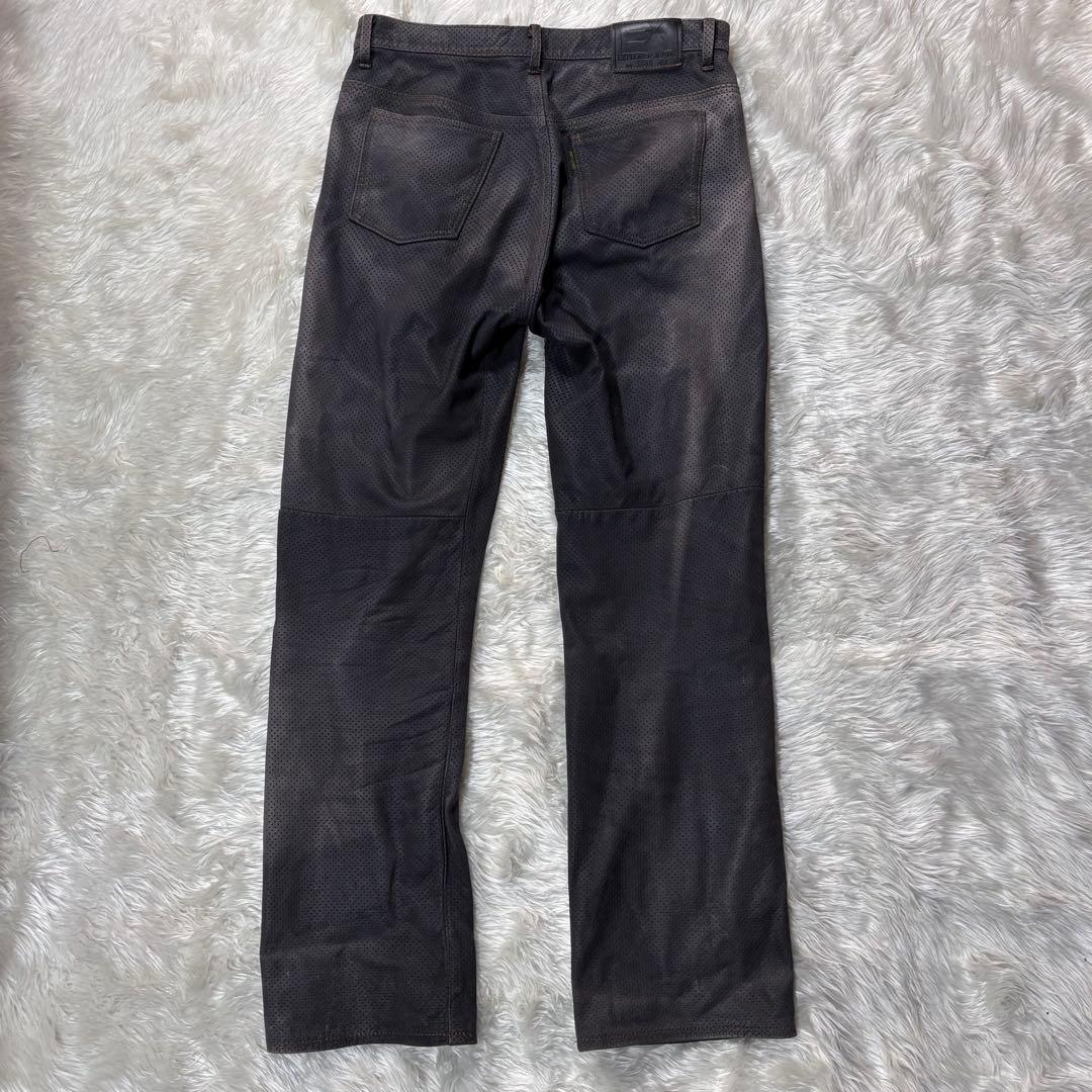 KUSHITANI KWP leather メッシュパンツ グレー