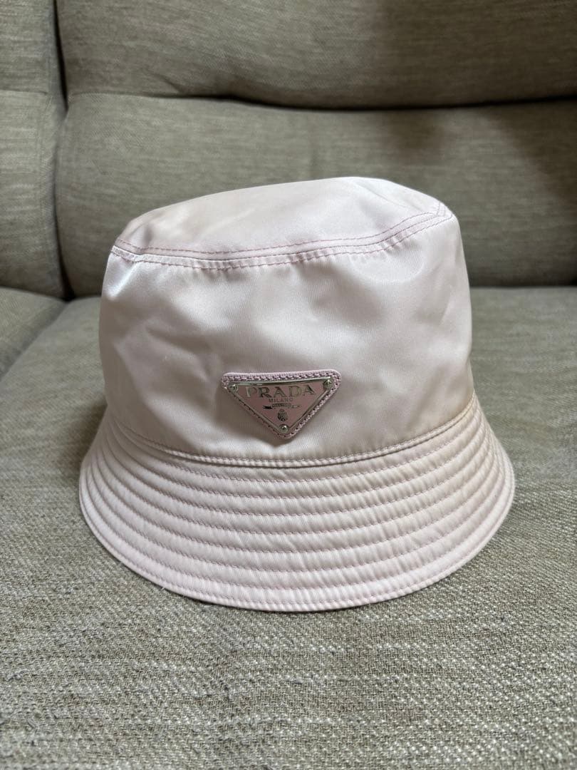 PRADA ピンク バケットハット Sサイズ
