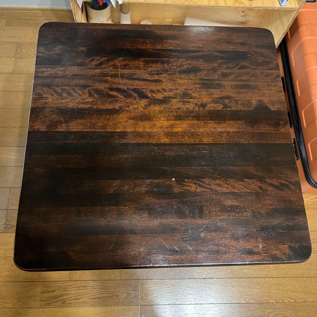 アンティーク　角テーブル　カフェテーブル