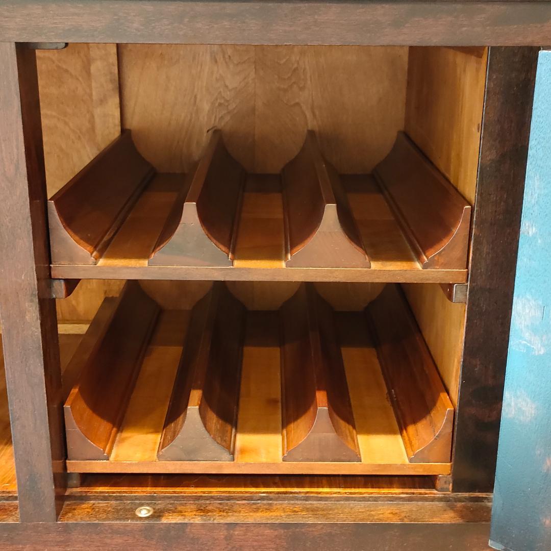 松本民芸家具　キャビネット　デスク　ワインラック