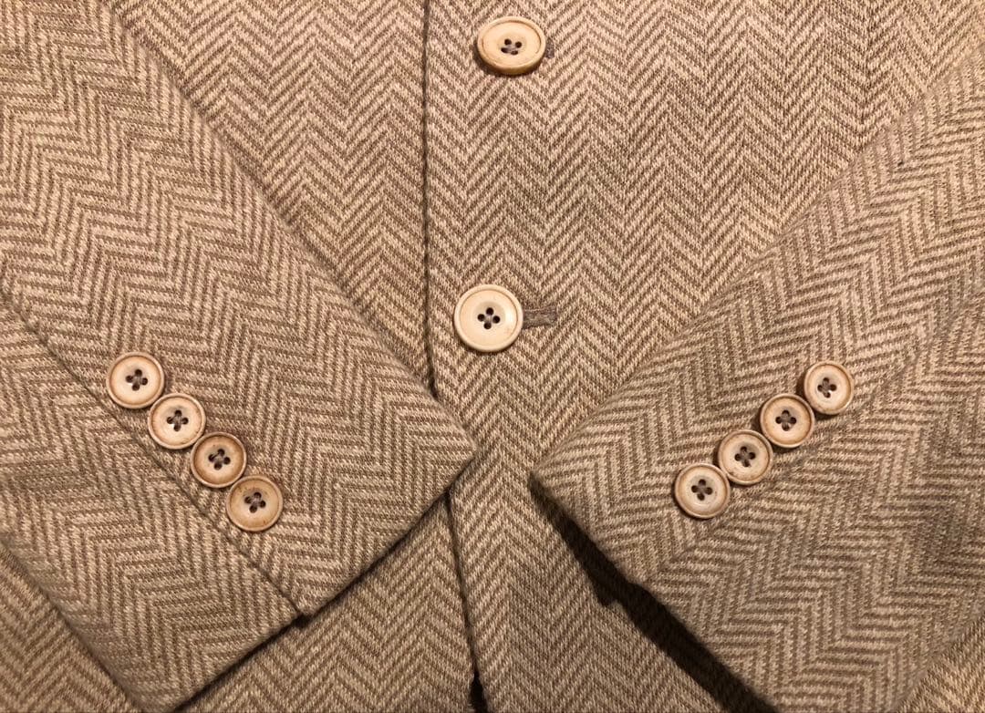 【新品未使用タグ付き】Ralph Lauren ベージュ ジャケット綿絹シルク込