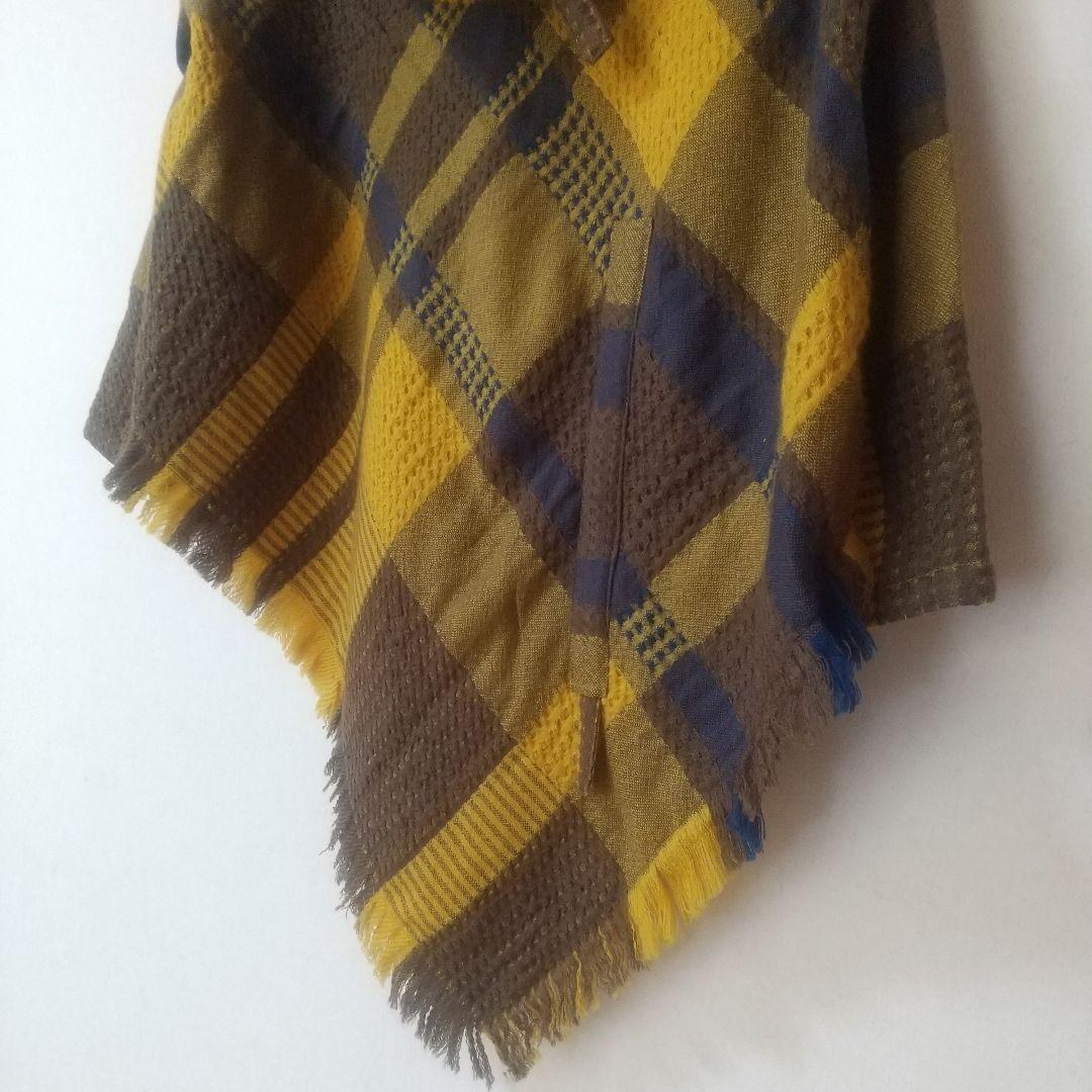 くまくまもんもん専用！センソユニコ 慈雨　ポンチョ風コート　チェック　フード