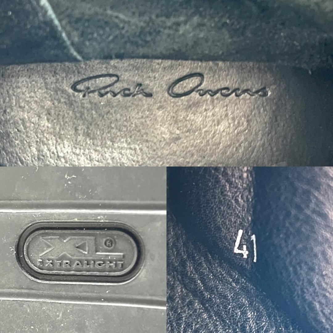 希少　リックオウエンス　バスケットクリーパー　センタージップ　ブーツ　黒ブラック