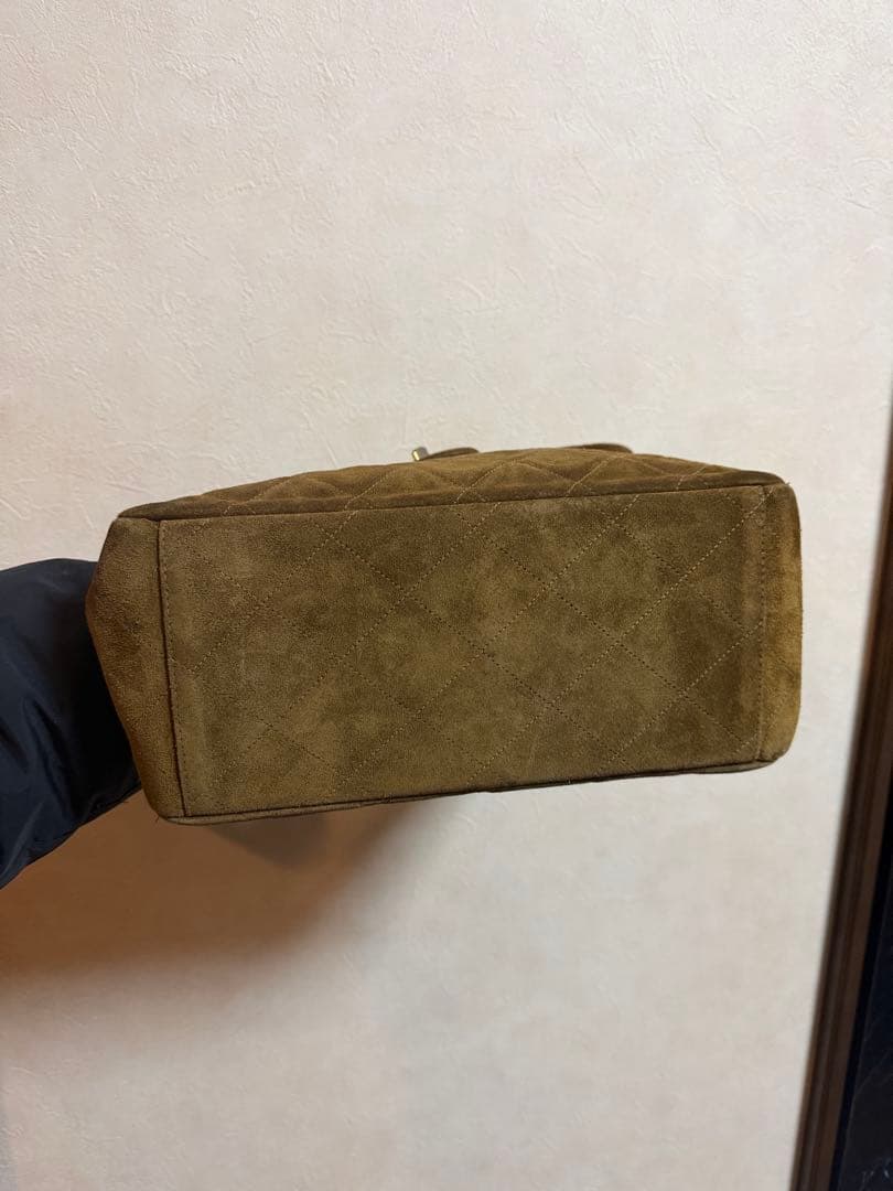 CHANEL ブラウン スエード ショルダーバッグ