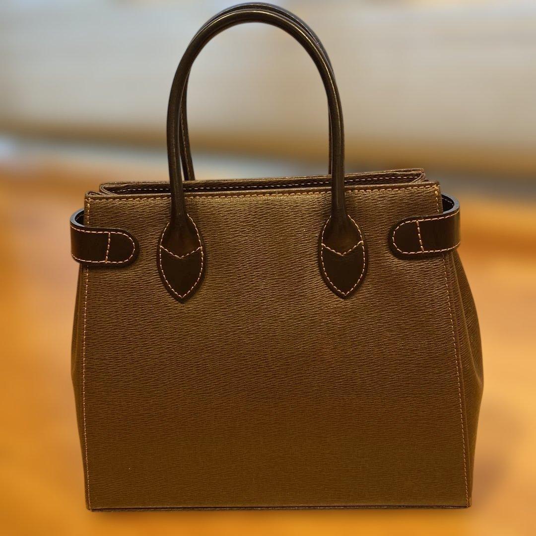 【新品未使用保管品】BURBERRYバーバリーレザーハンドバック