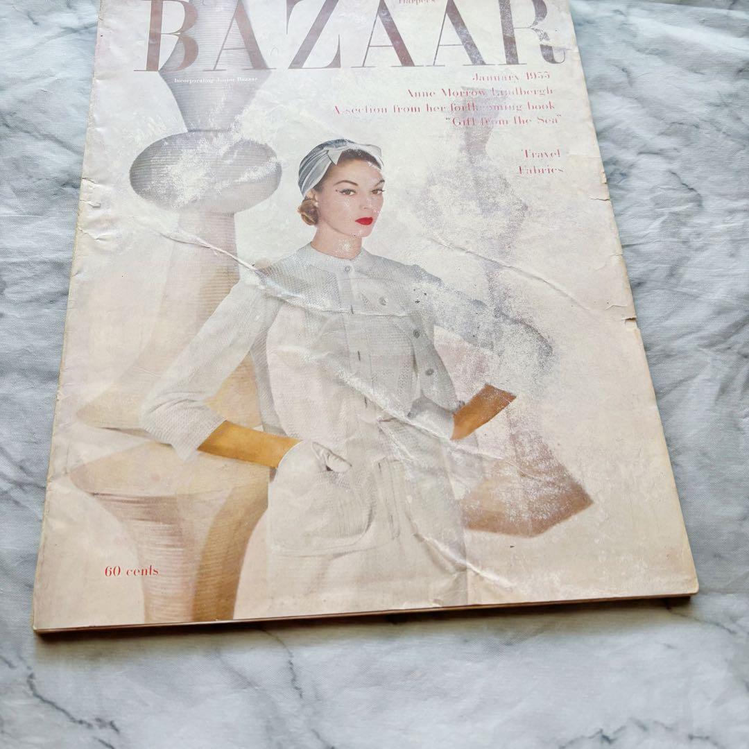 BAZAAR 1955年1月 ワーホル/マティス/コクトー 洋雑誌 ヴィンテージ