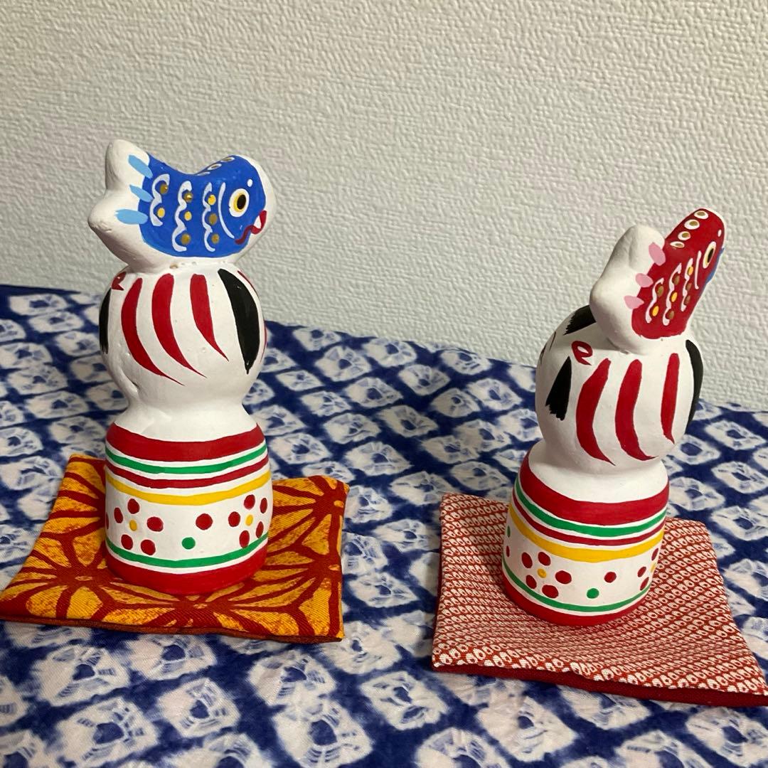 こけしと鯉のぼりのコラボ　岡山(座布団　伊勢) 入手困難