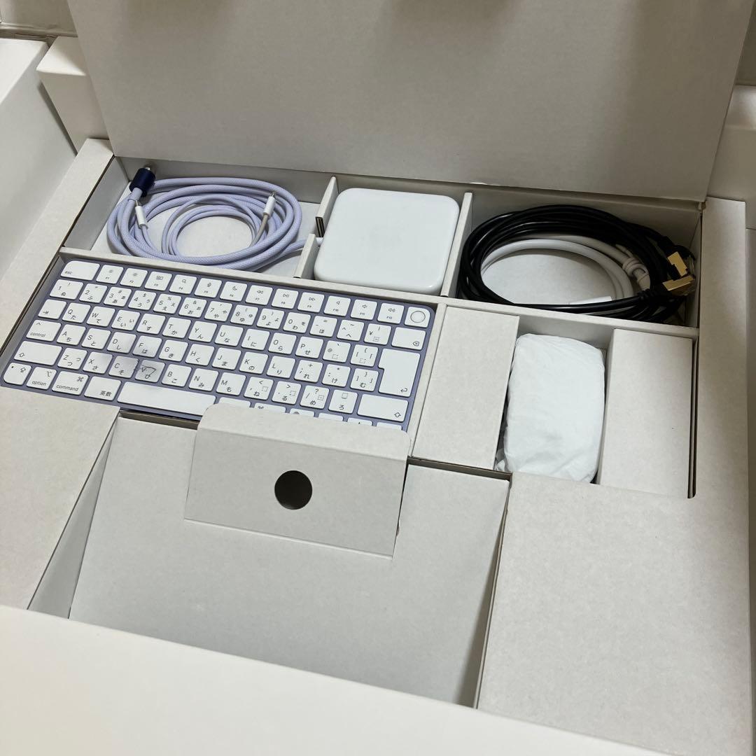 iMacパープル24インチ 8GB M1チップ 箱あり梱包済