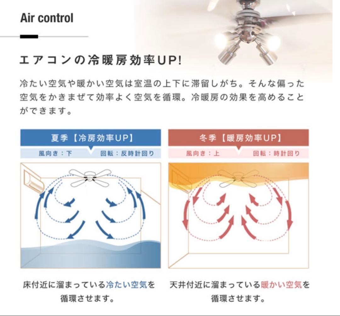 LOWYA ロウヤ Herotos ヒロトス シーリングファン 4枚羽根 4灯