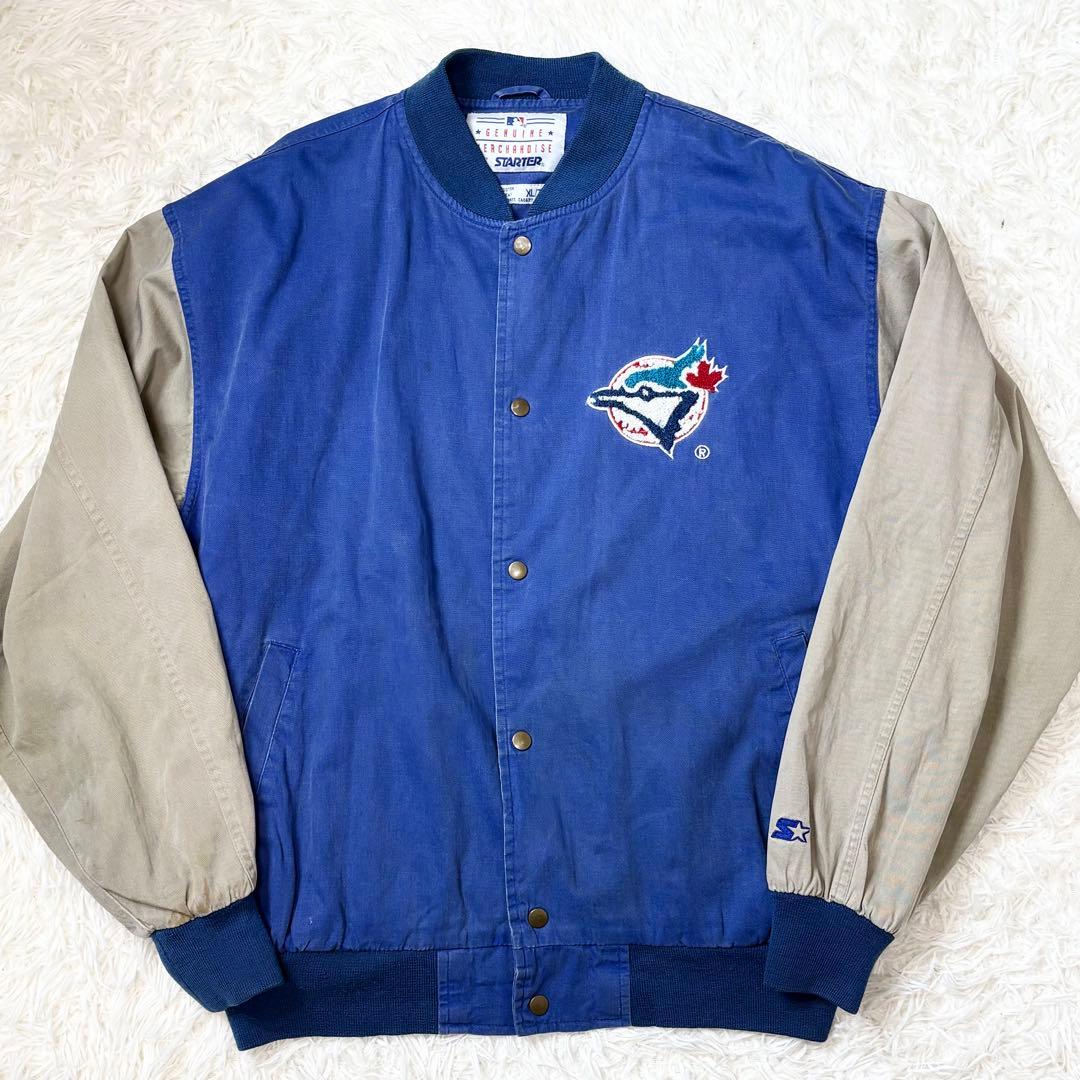 Starter MLB トロントブルージェイズ コットンボタンスタジャン