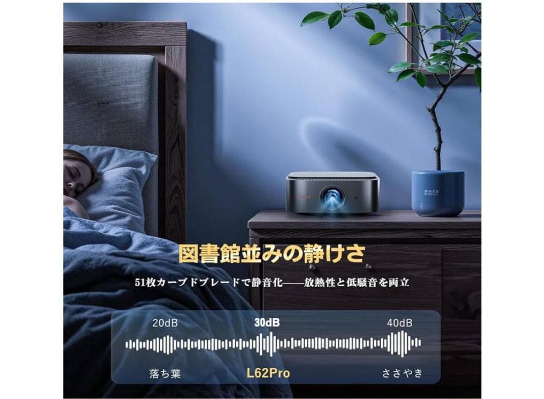 プロジェクター【Android TV 14＆1000ANSI】