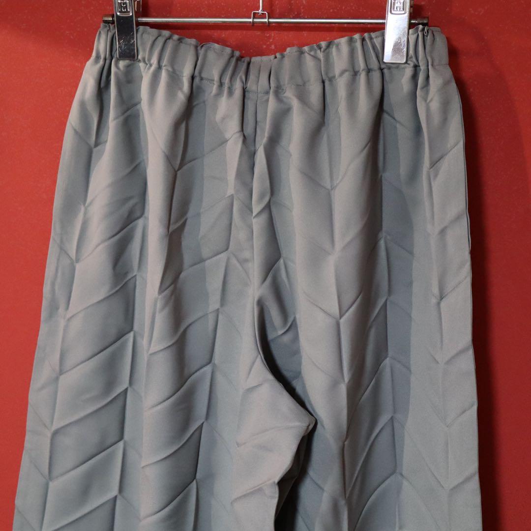 【新品タグ付き】me ISSEY MIYAKE プリーツ グレー ワイドパンツ