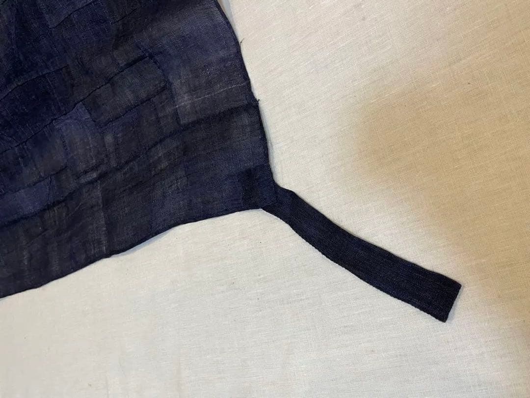 ポシャギ 韓国パッチワーク ヴィンテージ 1950s 紺 105 ×107