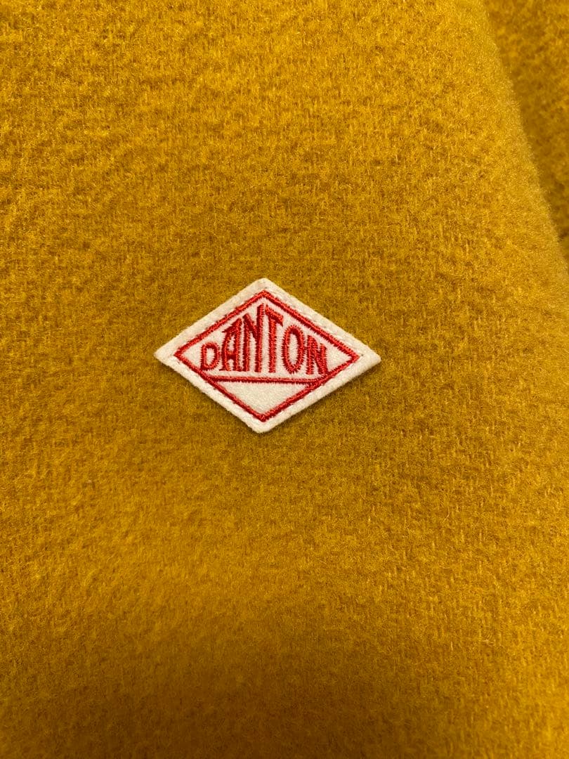 美品★ DANTON ウール ライト パイル ノーカラー ジャケット