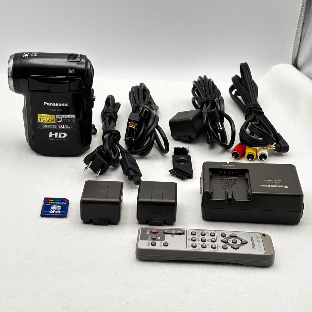 【動作品】Panasonic HDC-SD7 ビデオカメラ SDカード付き