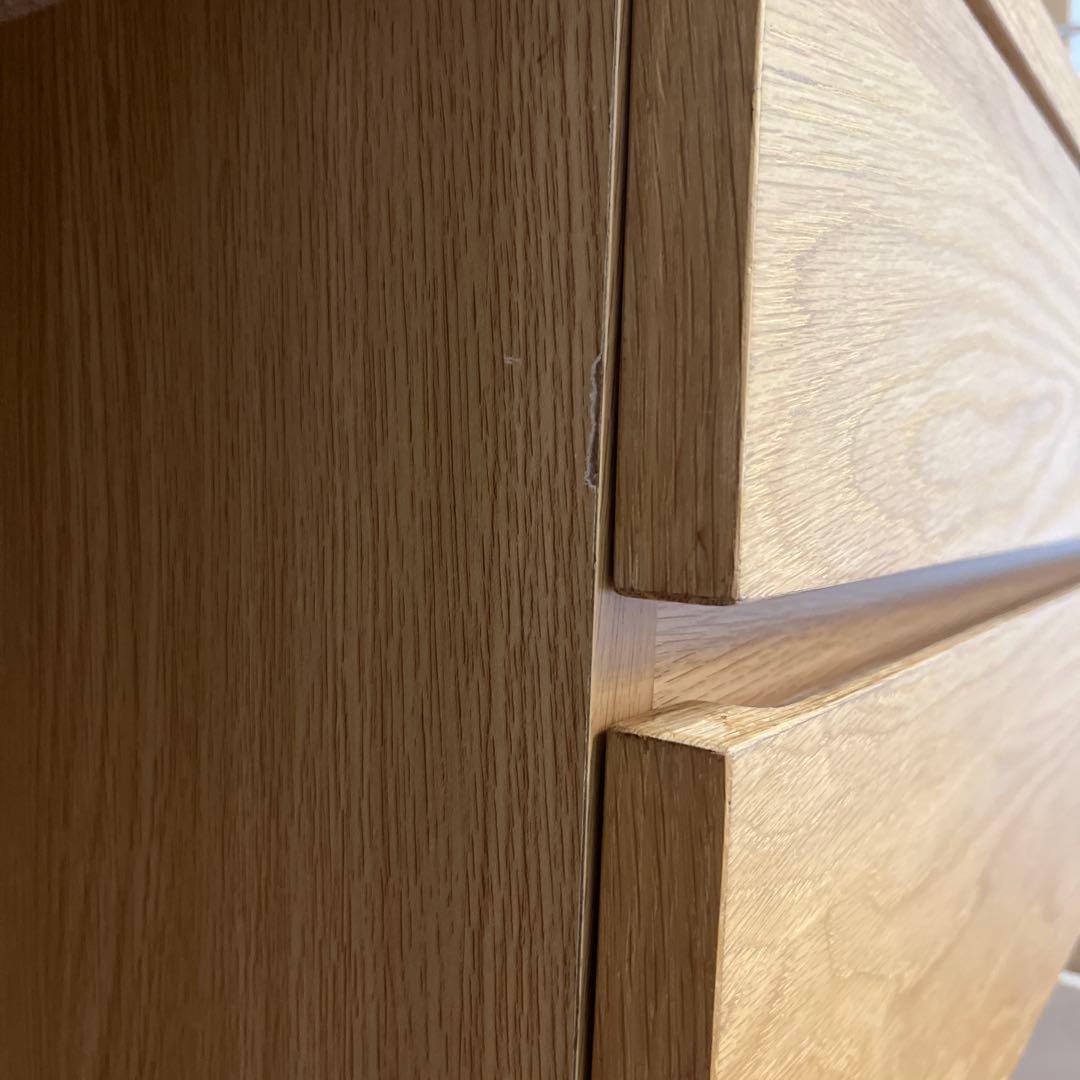 10月21日〜22日発送 無印良品 木製カップボード・幅120cm・オーク材