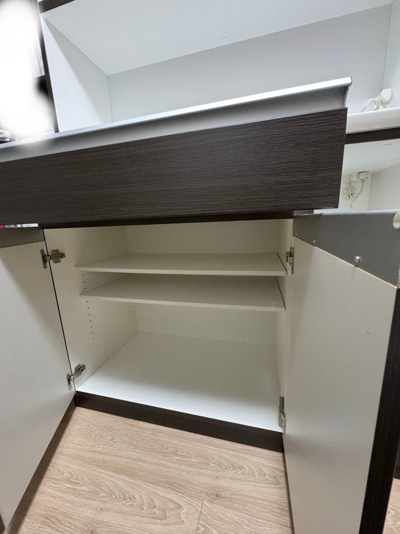 ニトリ　レジューム 120 キッチンカウンター・カップボード　食器棚