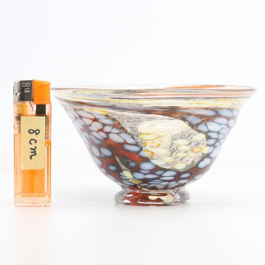 片岡操作 ガラス 鉢 ボウル 茶碗 硝子　C954　DD