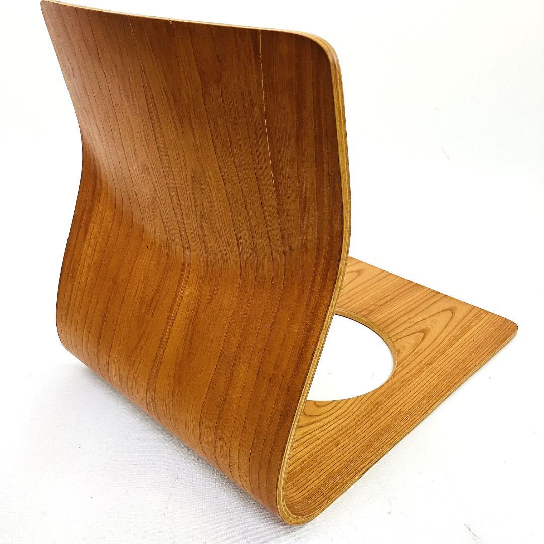 Tendo 天童木工 座椅子 2脚セット 藤森健次 曲げ木 ケヤキ板目 曲木⑭